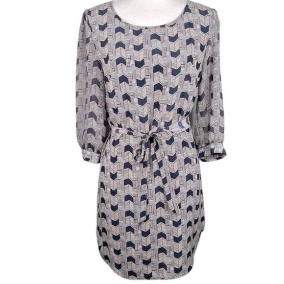 Bridget Bailey, Geometric Chevron Dress, Large - Picture 1 of 5